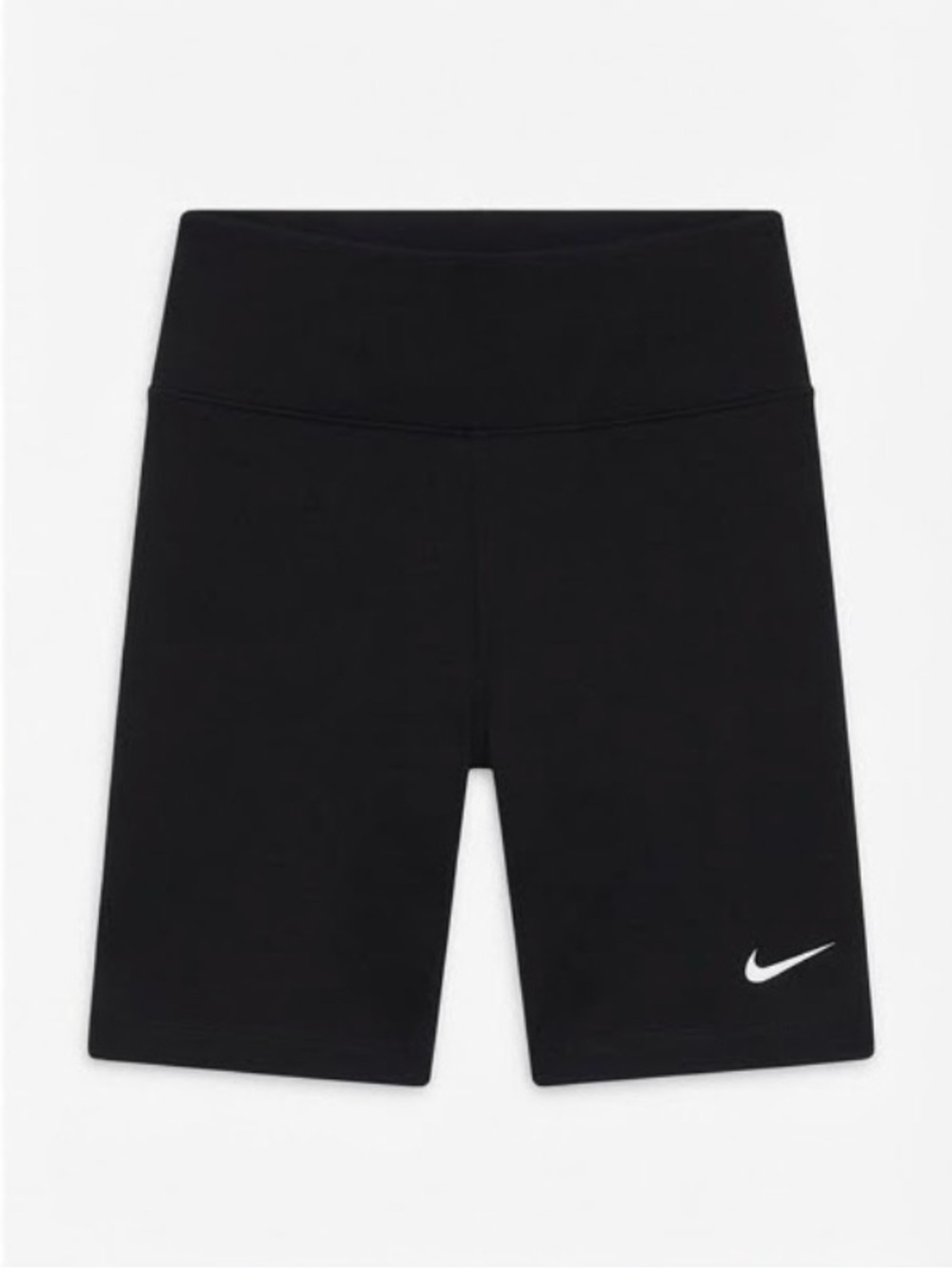 Nike Black High Rise Athletic Biker Shorts Logo Pocket (Size S)